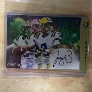 Joe burrow autographed card still sealed